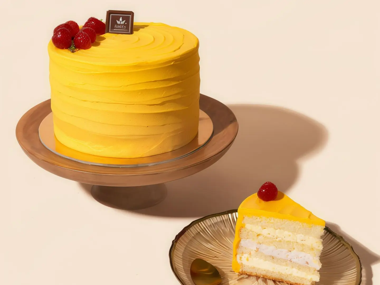 Mango Raspberry Cake