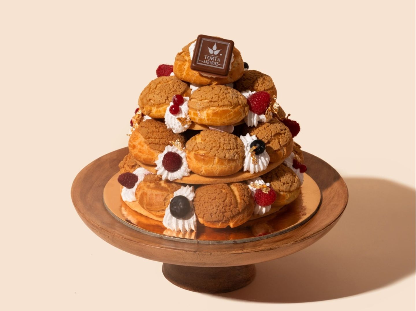 Raspberry Profitroles
