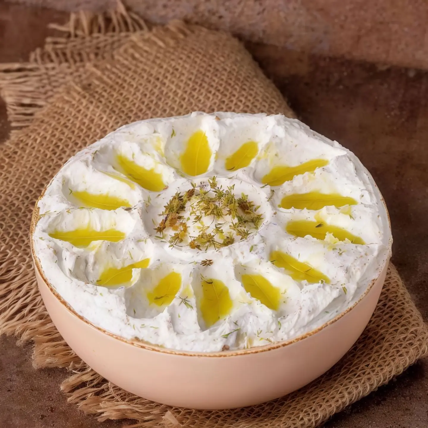 لبنة بالزعتر - وسط