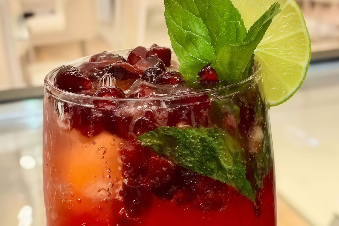 Pomagranate Mojito