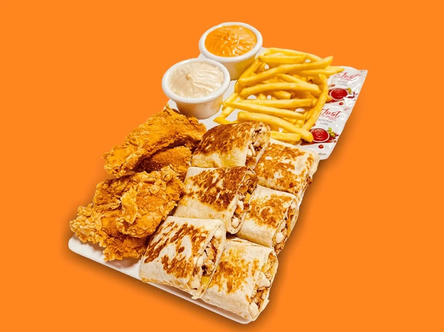 بوكس (عربي شاورما صاج مع 6قطع استربس)