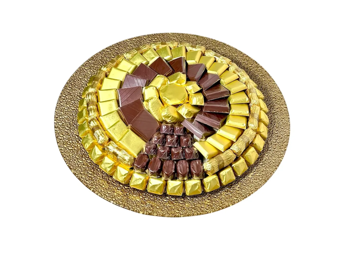 Medium Glass Tray With Assorted Chocolate
