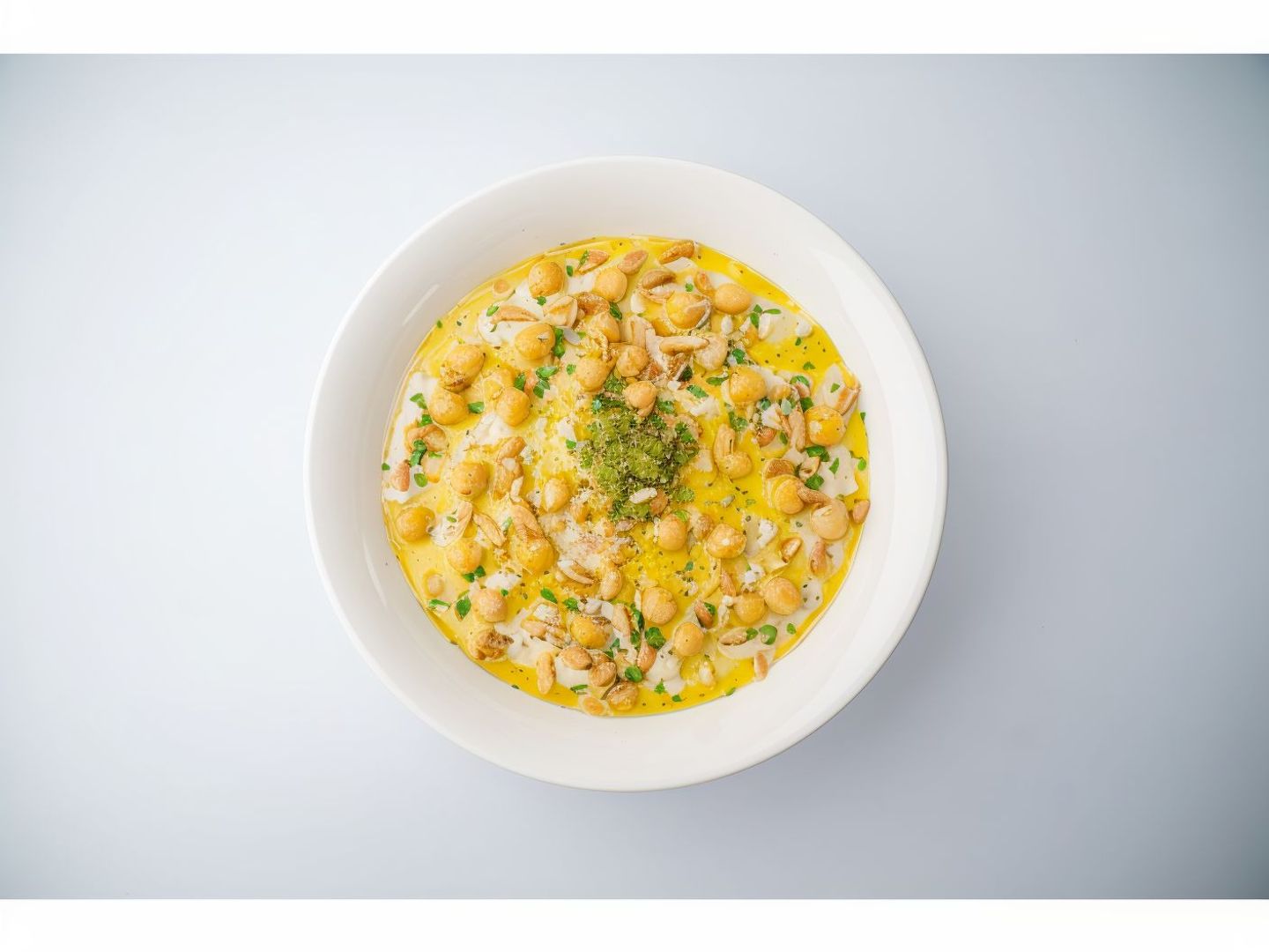 Hummus Fattah With Baladi Ghee With Nuts