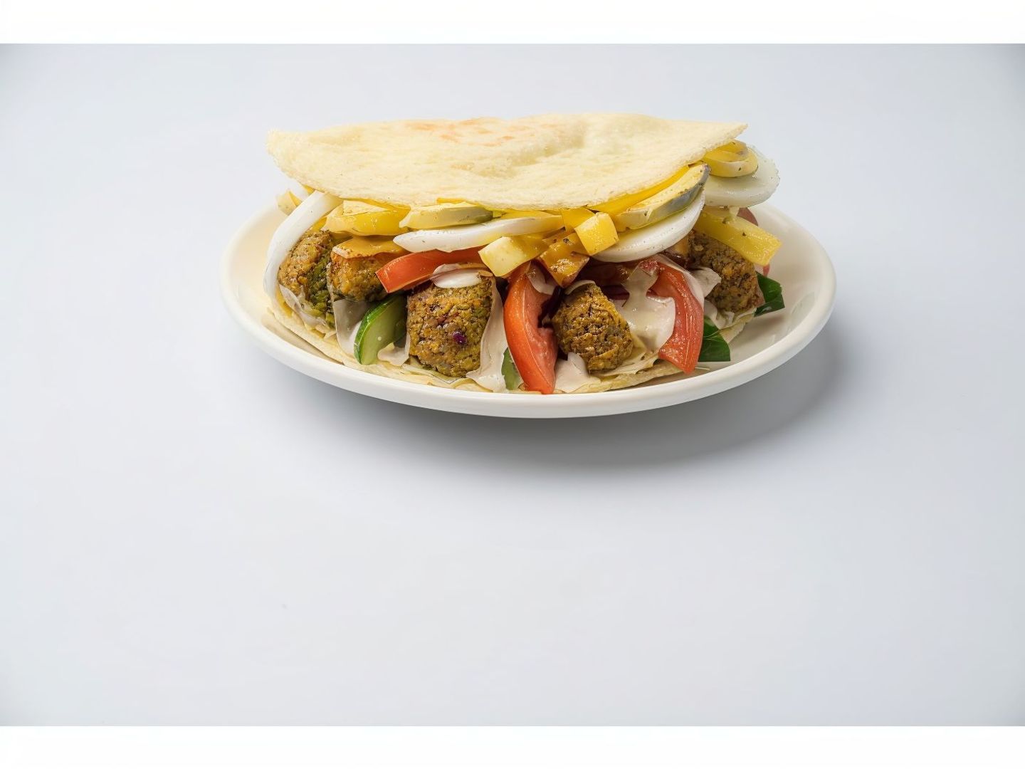 Falafel Sandwich & (Potato   Eggplant)