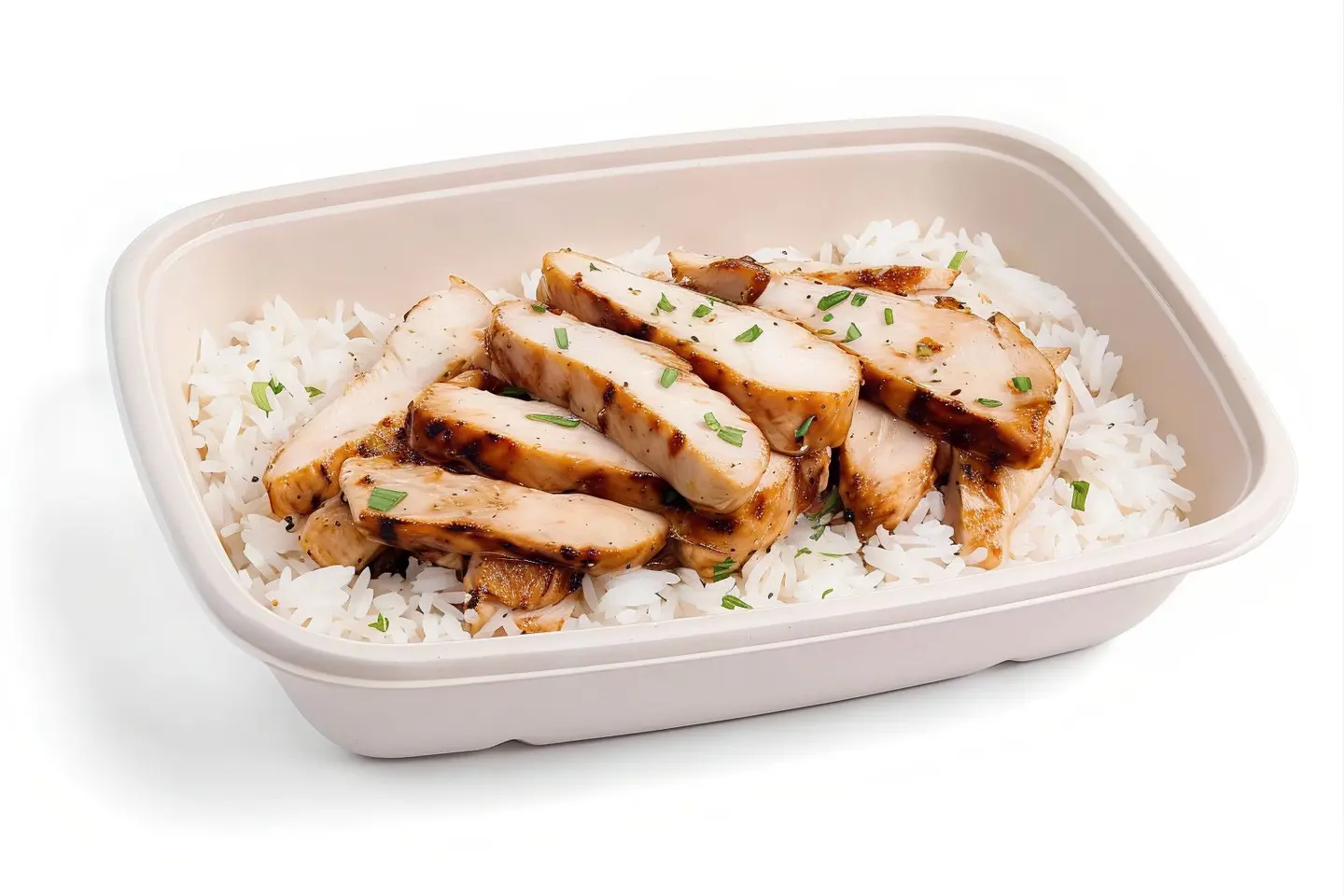 Grilled Chicken With White Rice