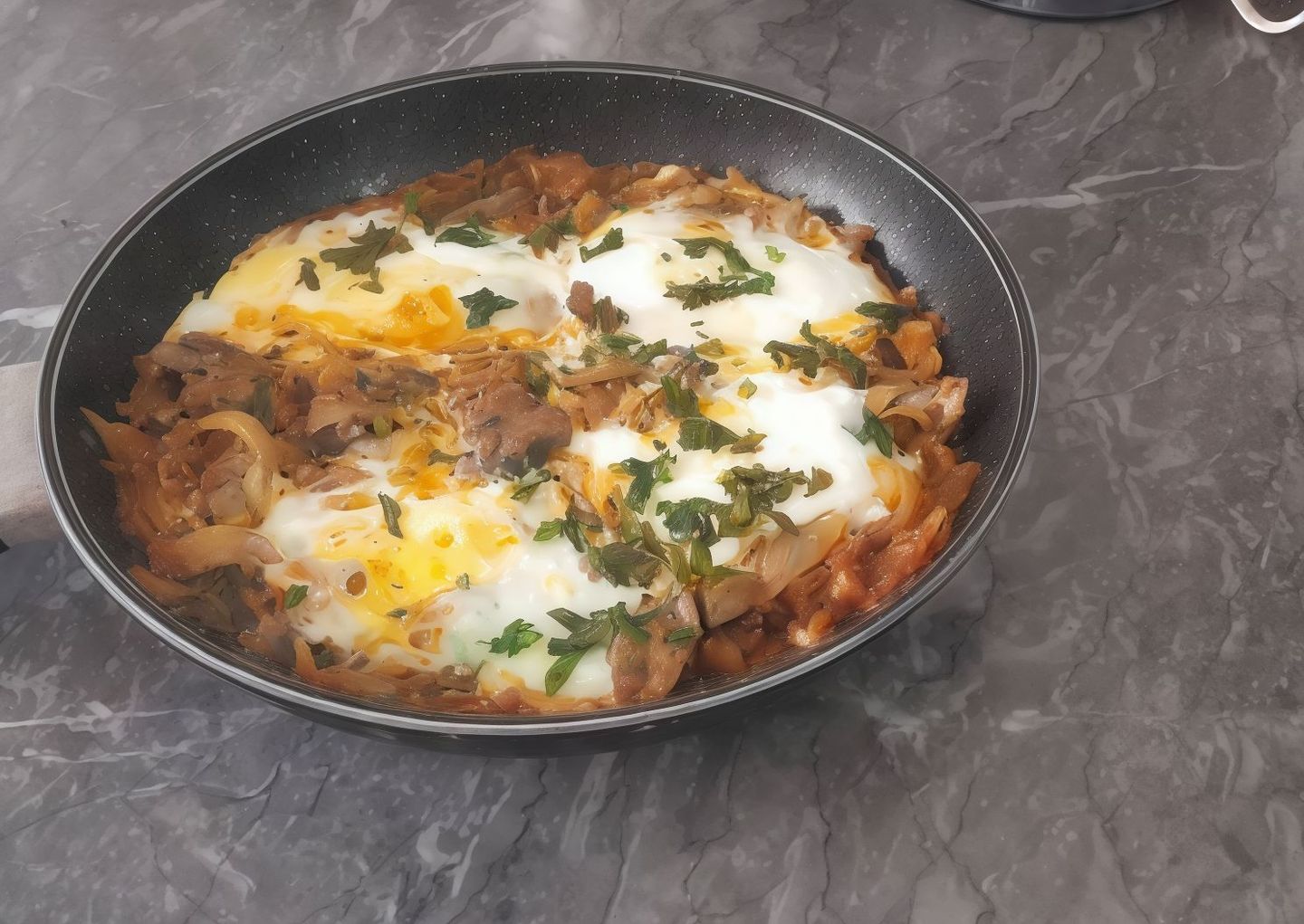 طبق كبدة بالبيض