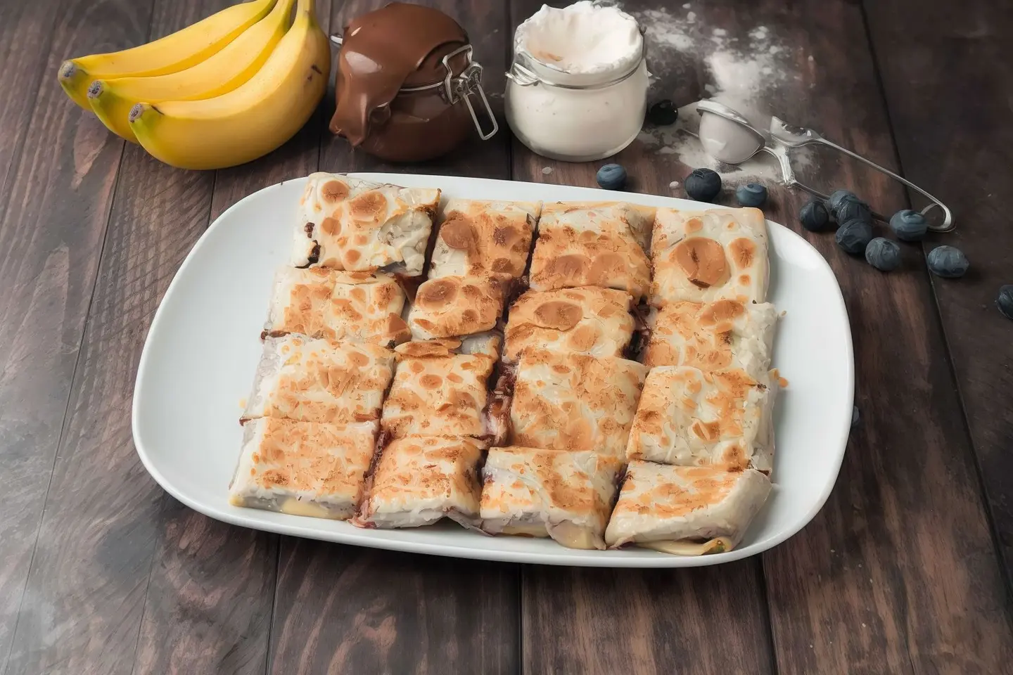 مطبق حلو بالموز و الجبن