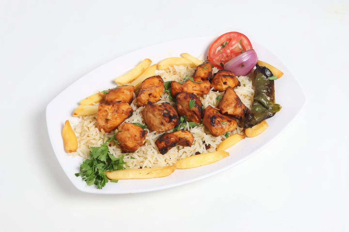 رز مع أوصال دجاج