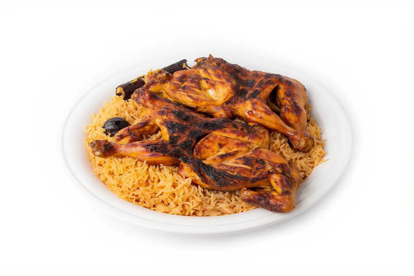 Whole Charcoal Chicken With 2 Bukhari Rice