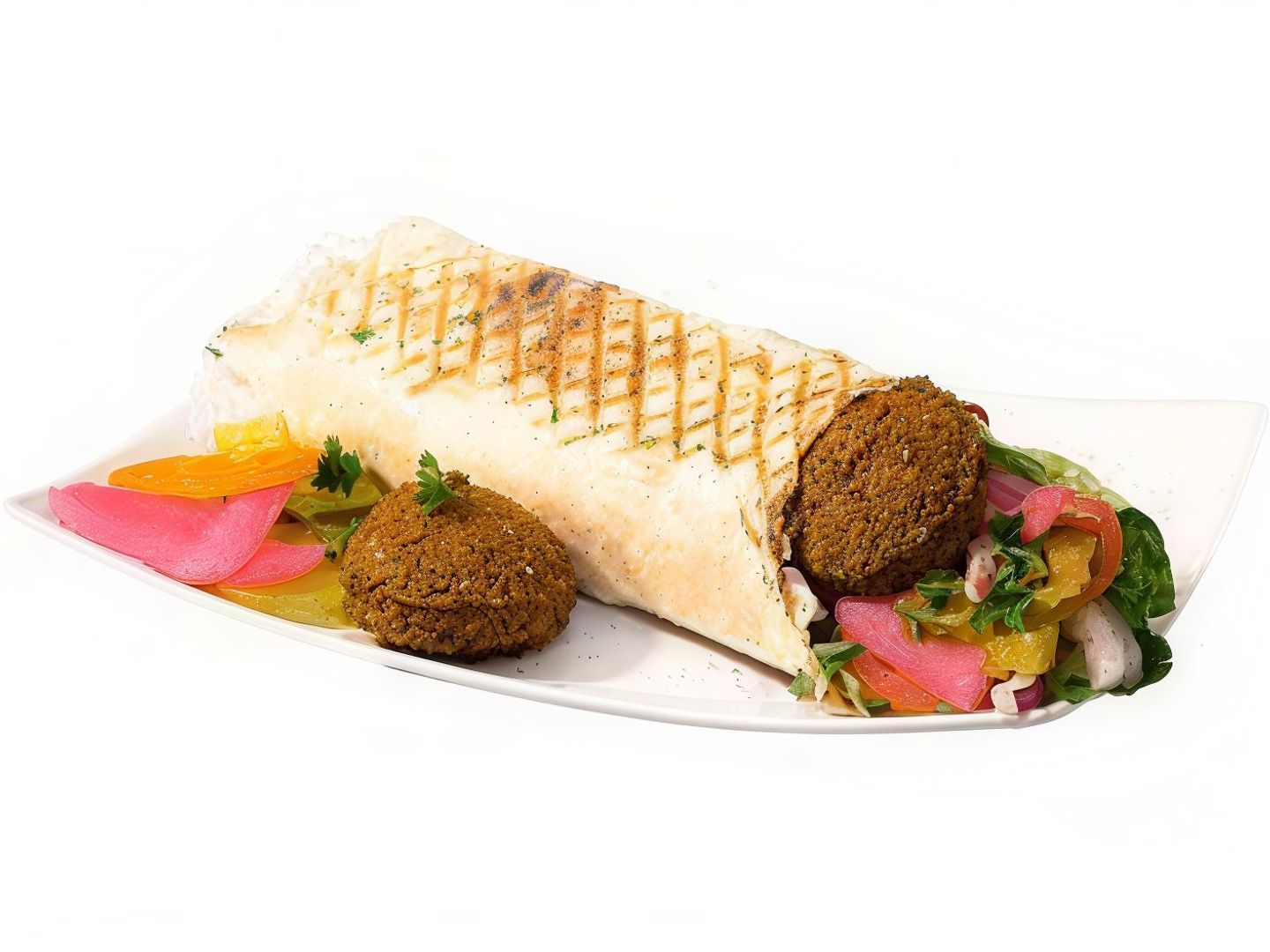 Mixed Doner Falafel With Eggs