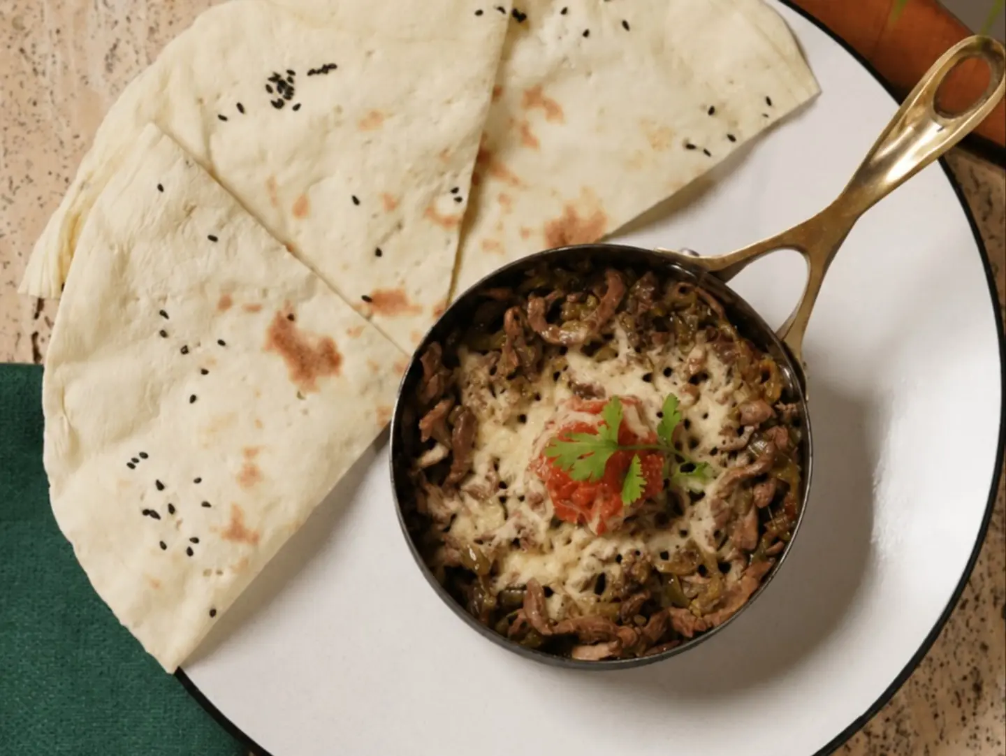 كبدة طازجة بالجبن