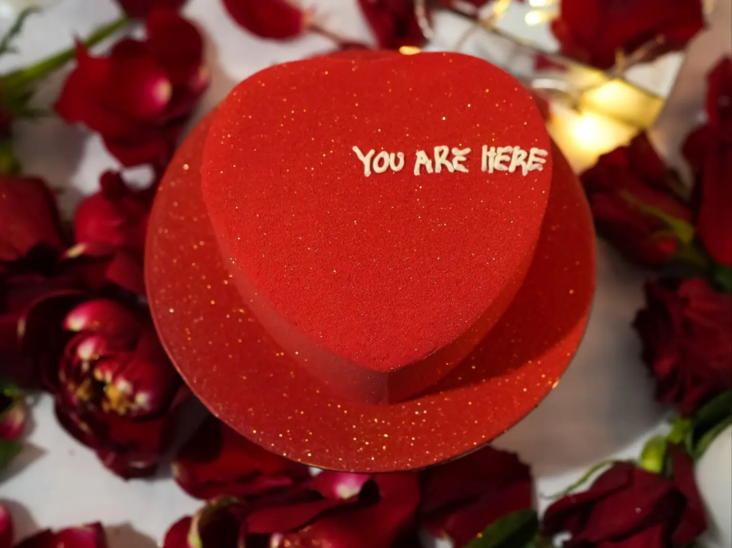 كيكه قلب يوم الحب