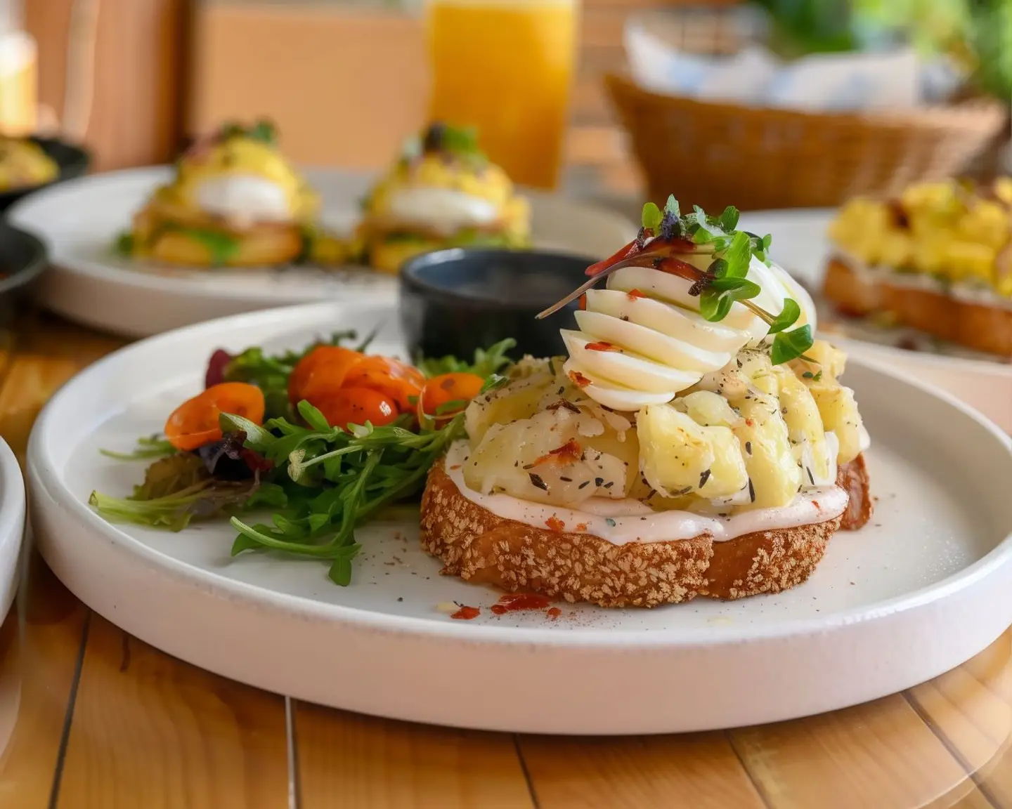 Potato And Boiled Egg With Thyme