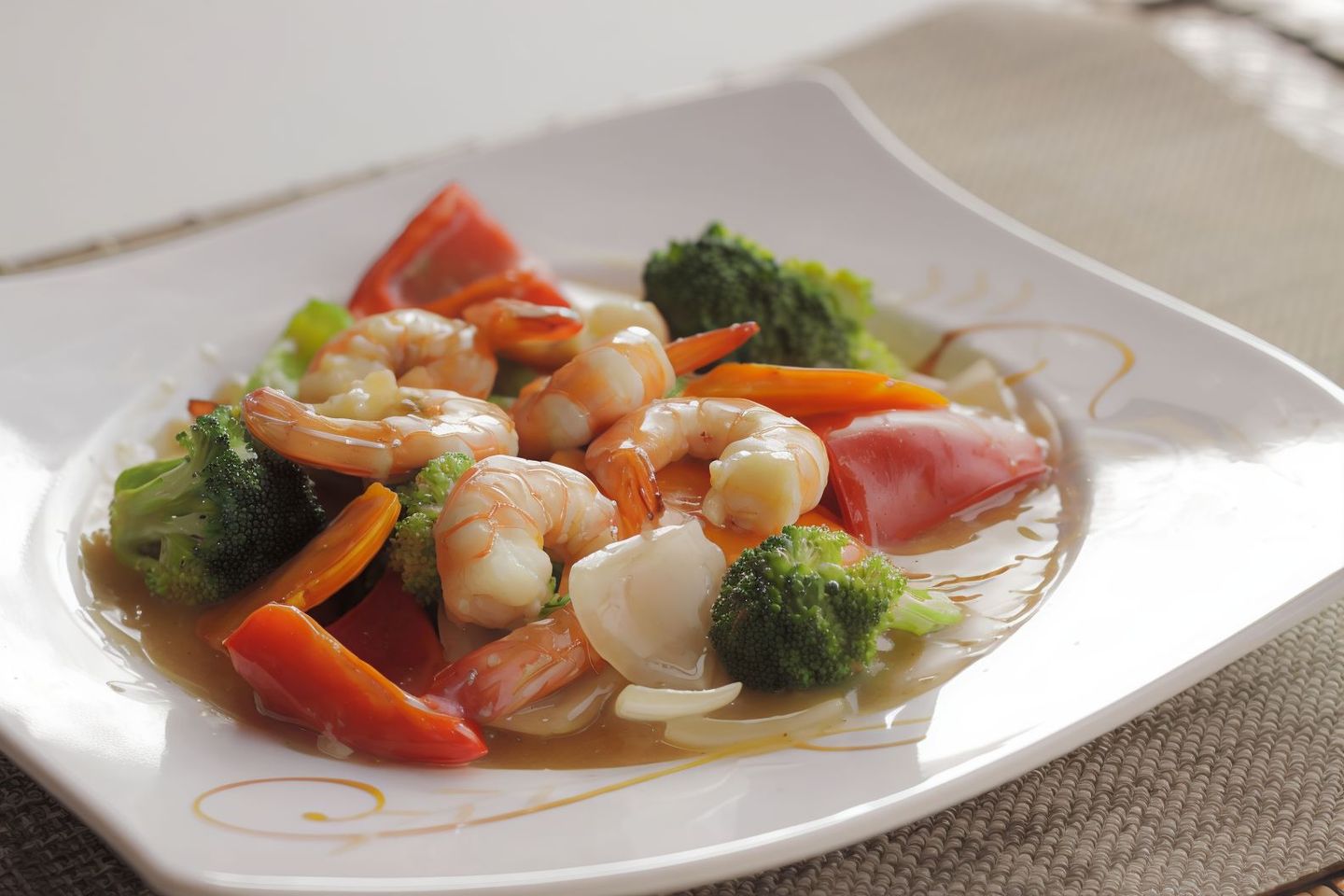 Broccoli Shrimp Platter