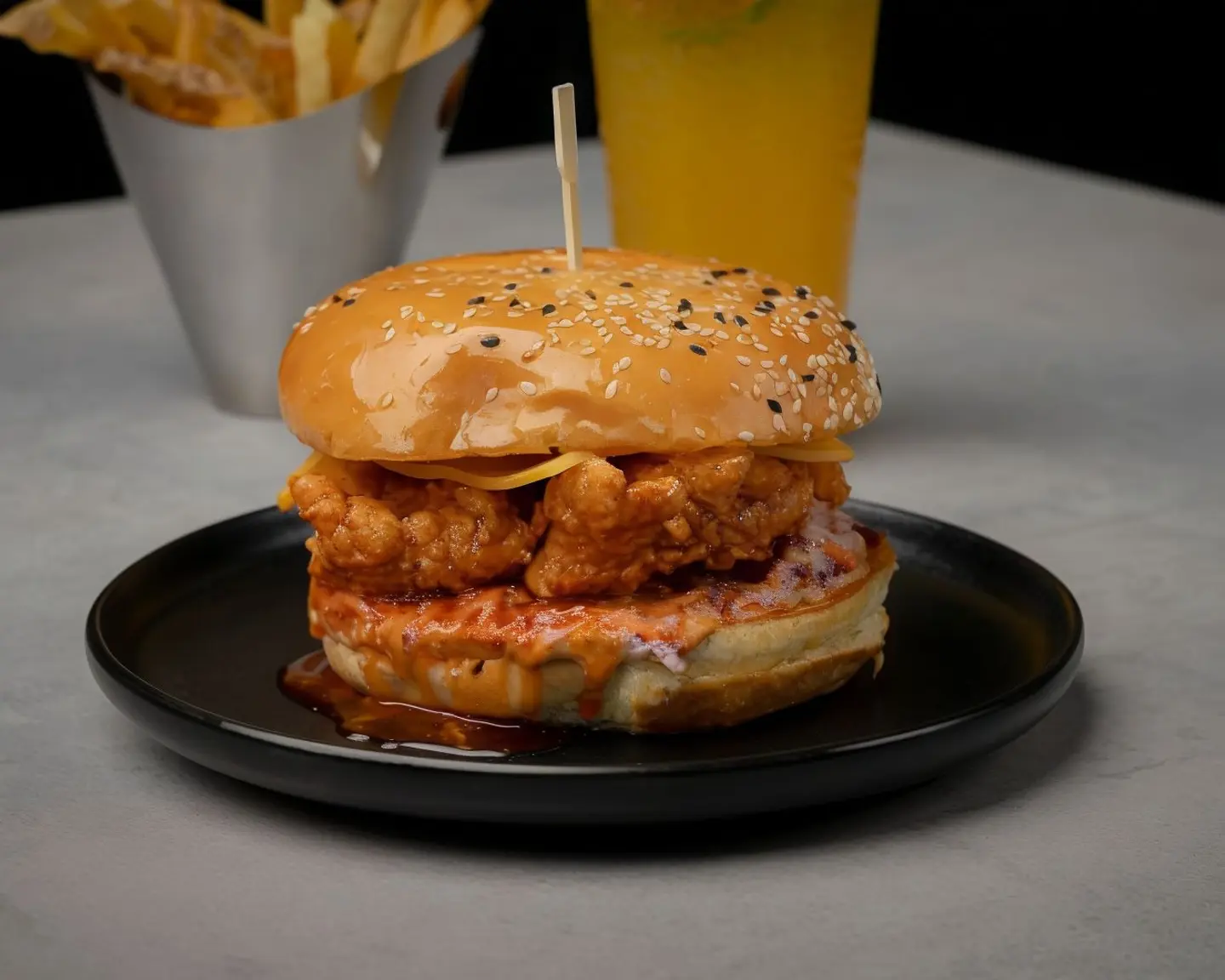 Chicken Burger Maple Sriracha