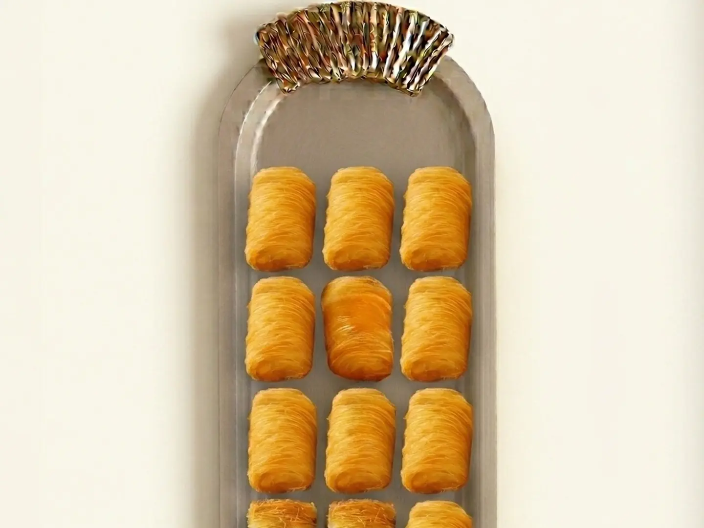 كنافة مبرومة بالجبنة