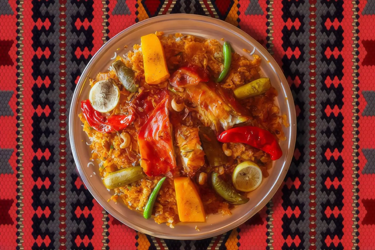 Roasted Arabian Goat Meat