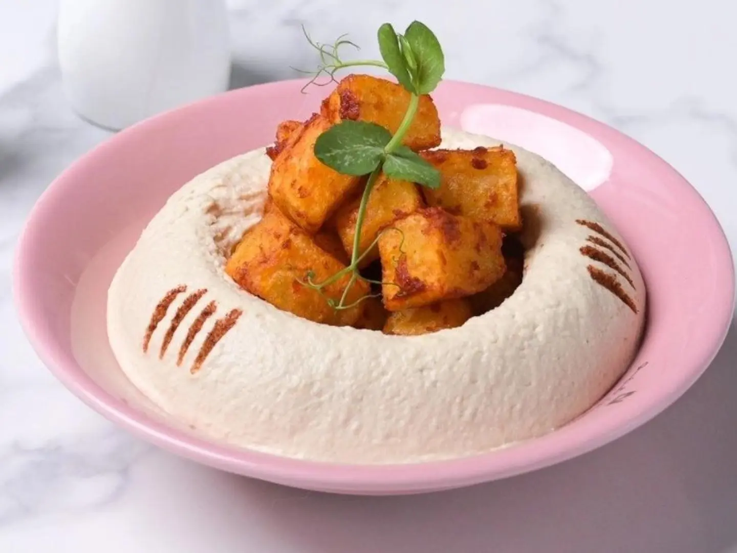 حمص بطاطا حارة