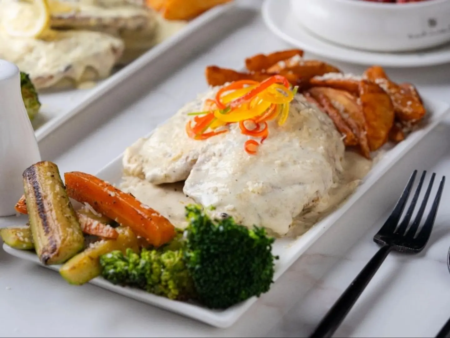 دجاج بكريمة الليمون