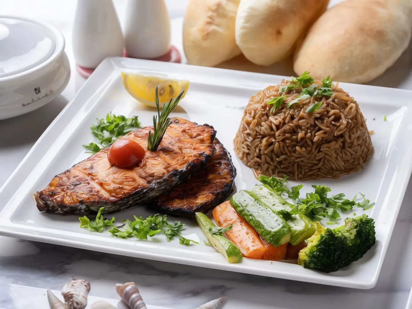 سمك كنعد مشوى