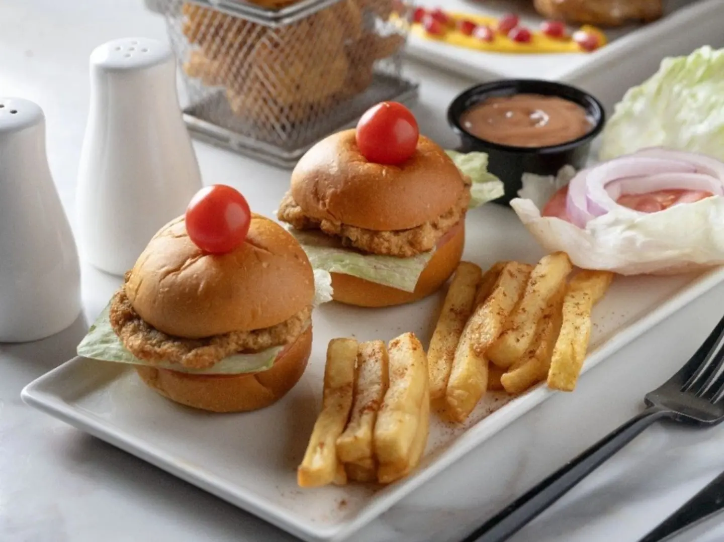 مينى برجر دجاج