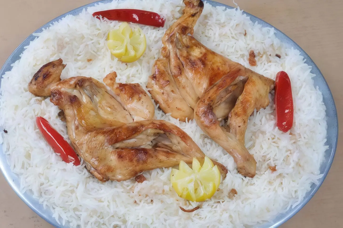 Half Plain Chicken Madbi