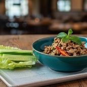 Larb Ped Minced Duck Salad