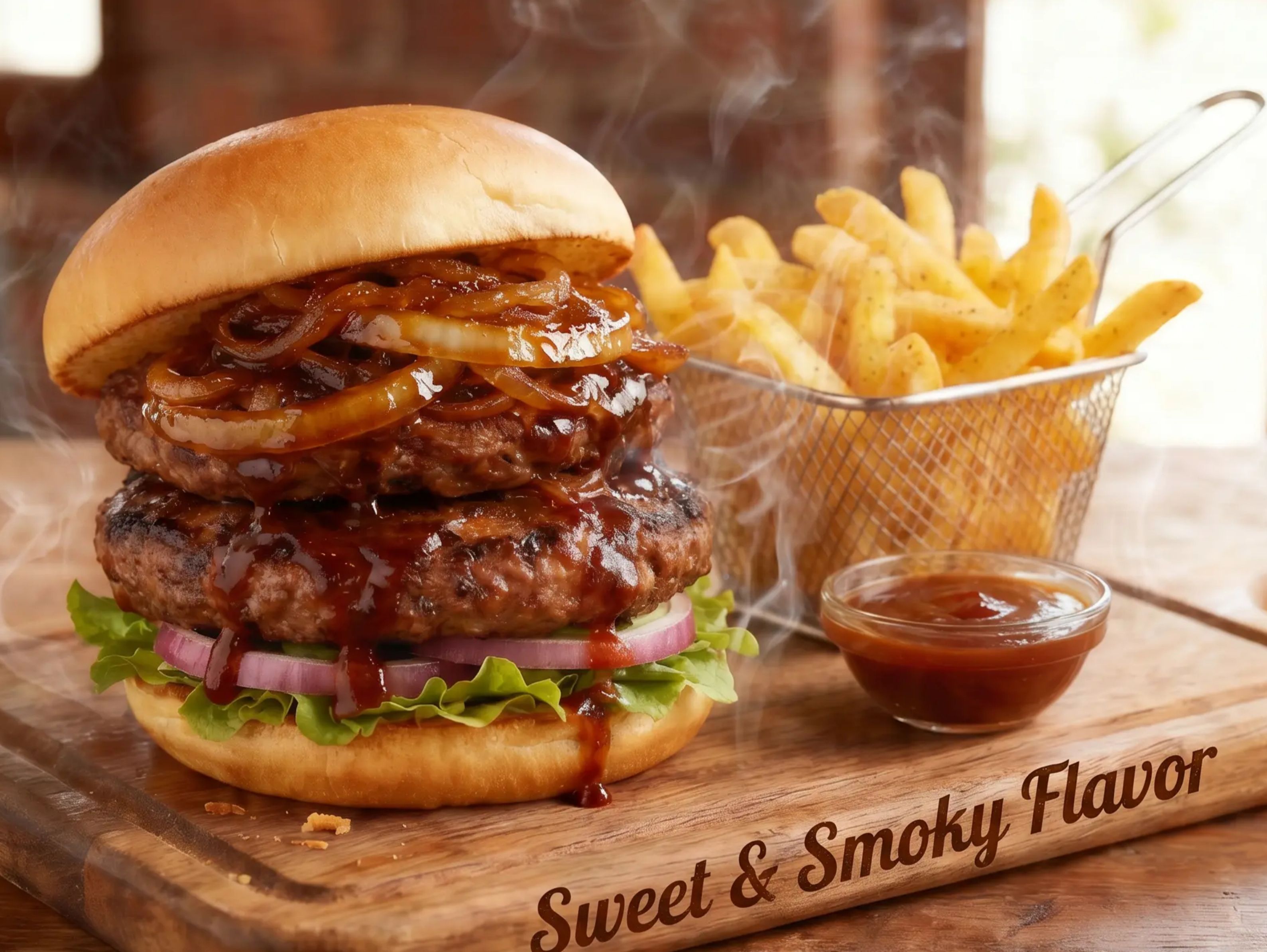 Double Dubai BBQ Burger