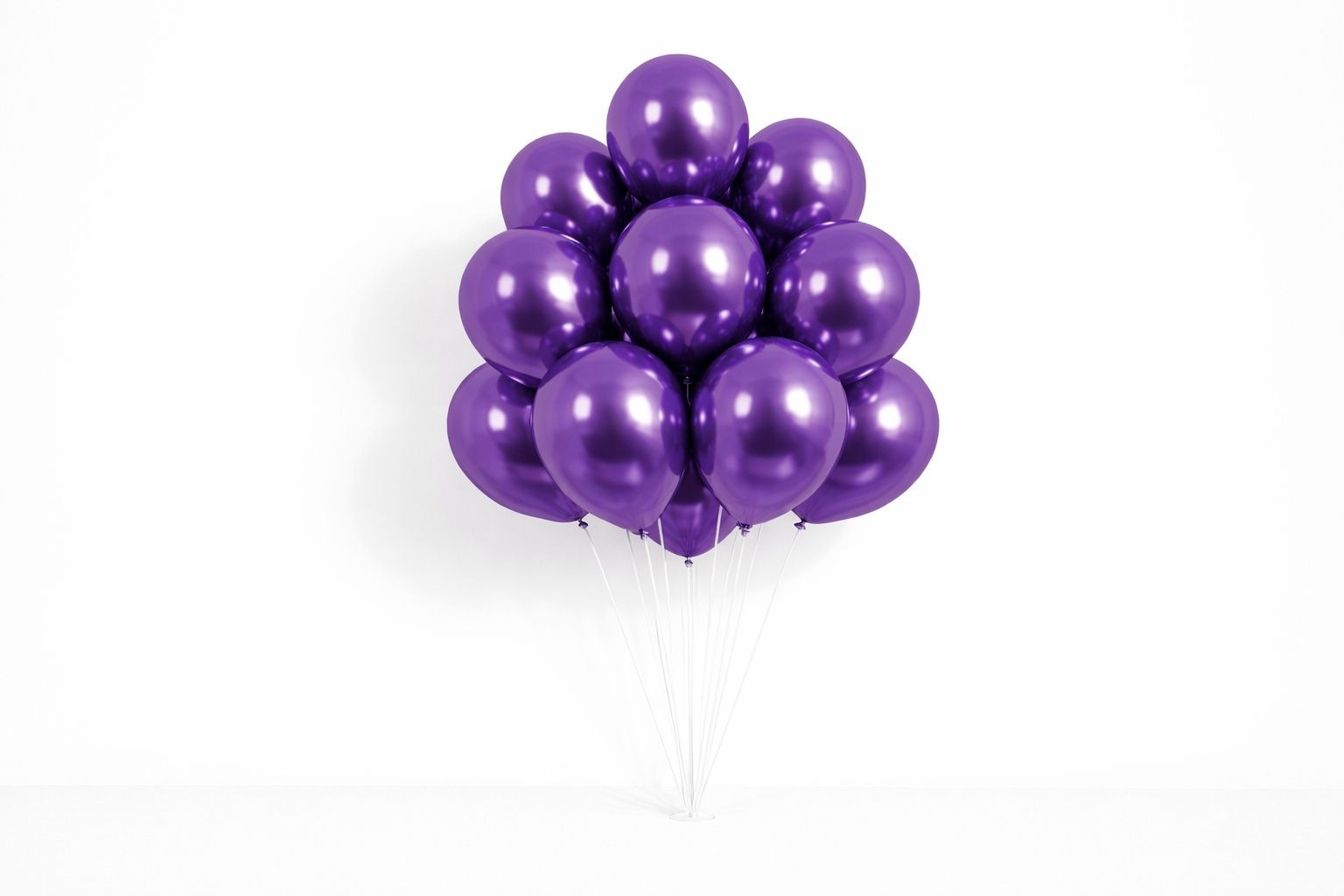 7 Purple Helium Balloons