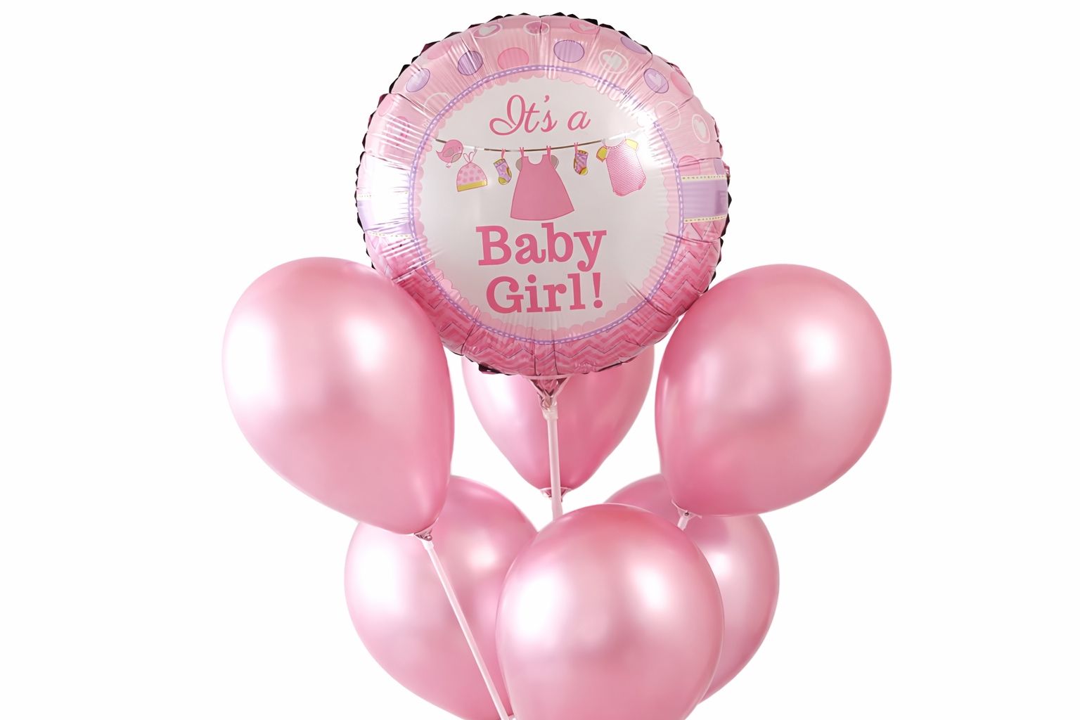 It's a Girl Baby Helium Balloons