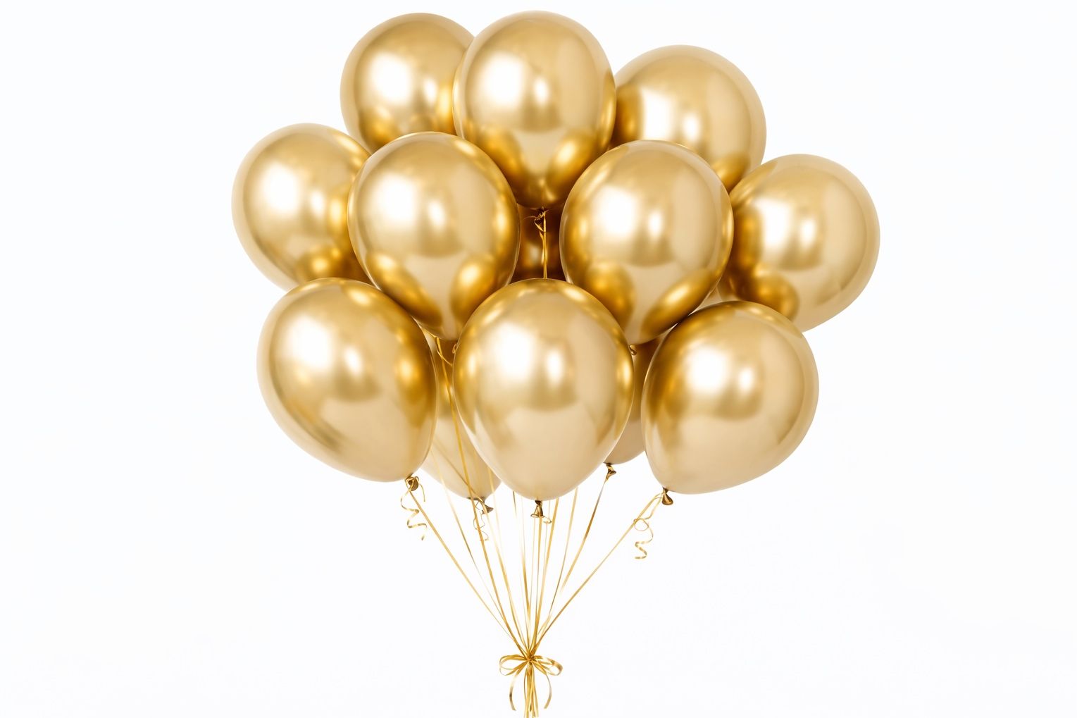 Gold Helium Balloons