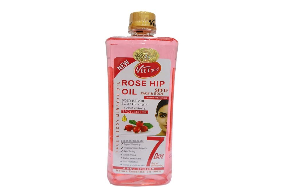 Veet Gold Rose Hip Oil SPF 15 Body Repair & Glowing Oil 1ltr