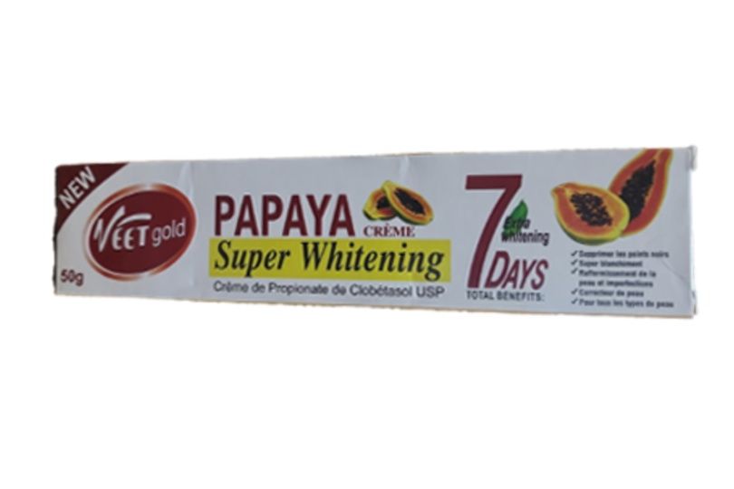 VEET GOLD PAPAYA SUPER WHITENING CREAM 50G