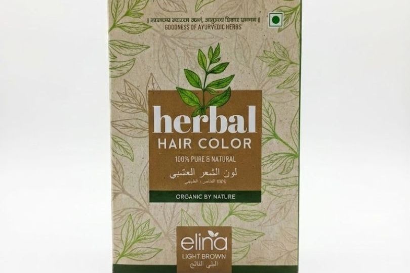 ELINA HERBAL HAIR COLOUR LIGHT BROWN 100GM