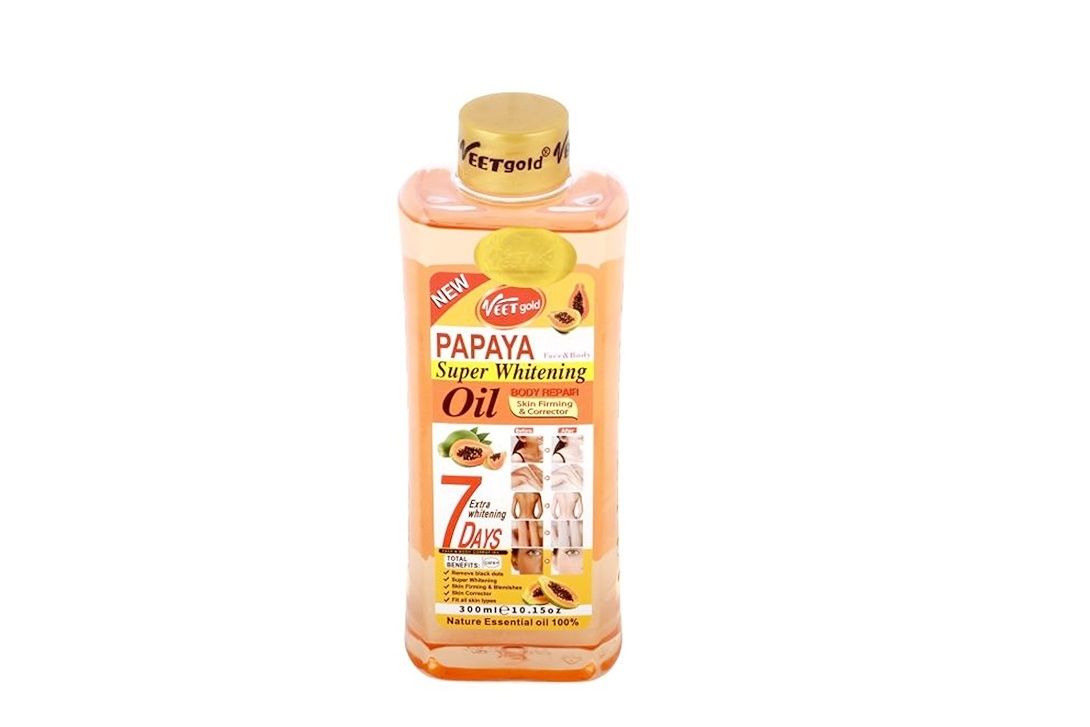Veet Gold Papaya Face & Body Whitening Oil 1000 Ml