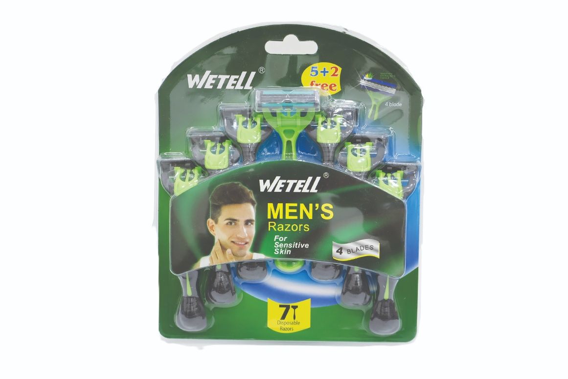 WETELL MEN'S RAZOR 5+2 WITH 4 BLADES