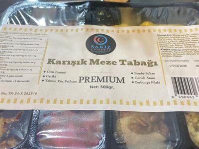 6'lı Karışık Meze Tabağı (500 gr.)