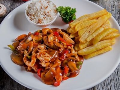 Barbekü Soslu Tavuk Menüsü