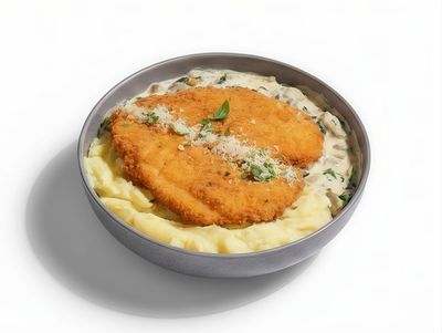 Ispanak Yatağında Kızarmış Tavuk