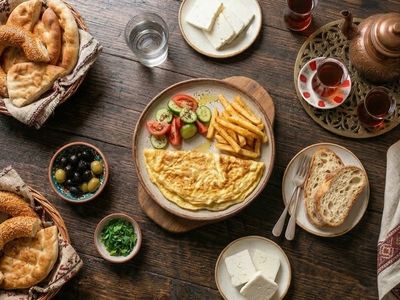 Ispanaklı Kaşarlı Omlet