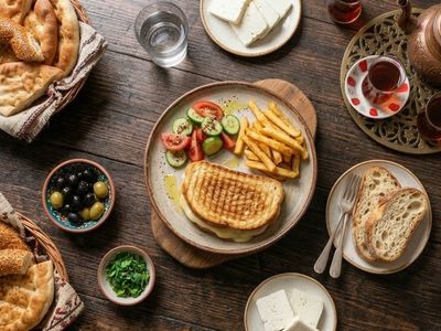 Mantarlı Kaşarlı Tost