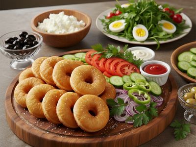 Çırpılmış Yumurtalı Kahvaltı Tabağı