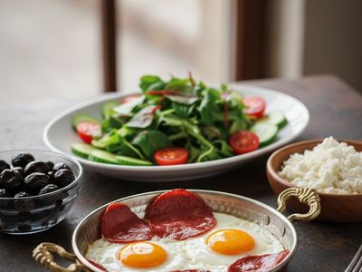 Pastırmalı Omlet