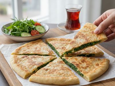 Klasik Peynirli Gözleme Tabağı