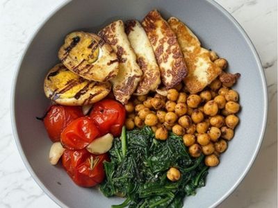 Nohut Hellim Ispanak Bowl