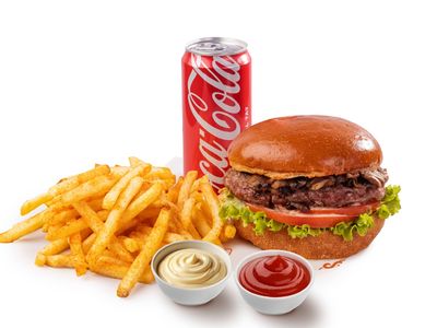 Mushroom Onion Burger Menü