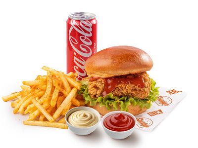 Hot Crunch Burger Menü