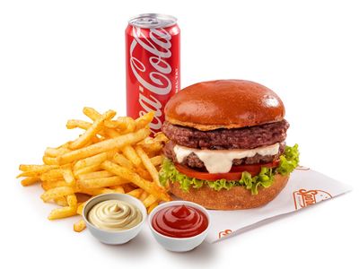 Double Burger Menü