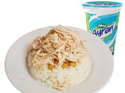 Tavuklu Pilav ve Ayran (17 cl)