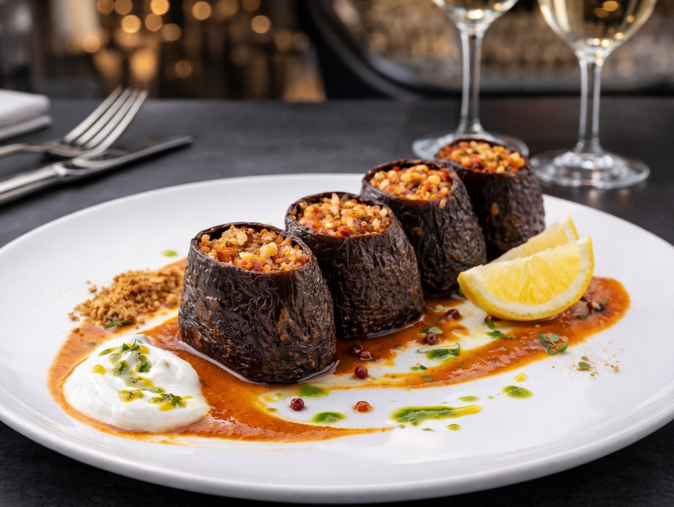 Kuru Patlıcan Dolması
